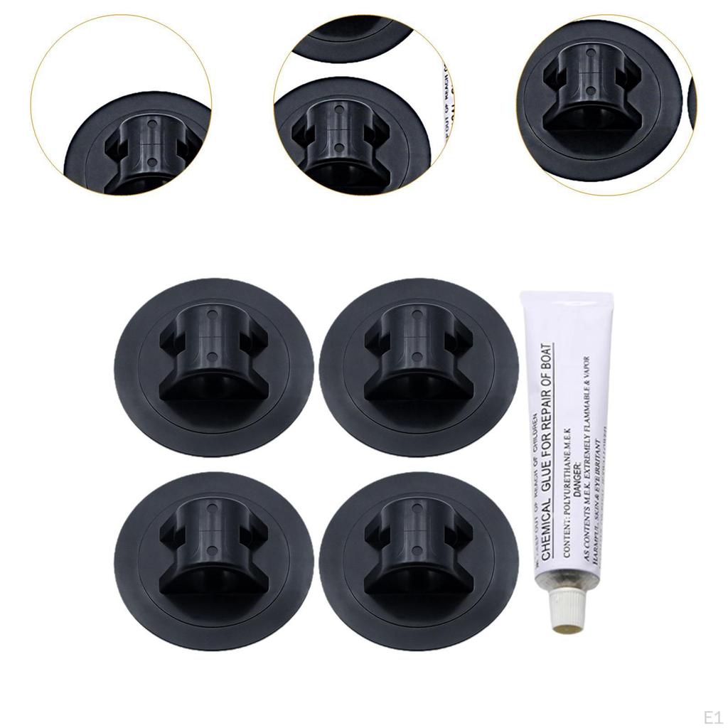 4x Boat Motor Bracket Buckle with Glue 78mm Premium Sturdy Kayak Engine Mount for Ship