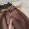 2024 Korean Half-Zip Lapel Sweater for Women - Cozy, Loose, and Stylish