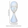 Cosplay Display Mannequin Head Model Glossy White Surface Hat Bust Stable Standing Base