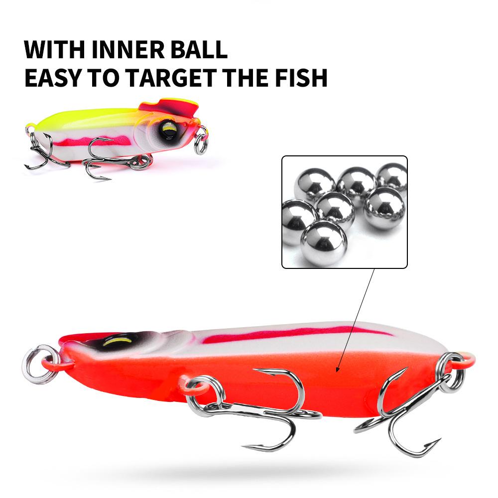 Weitwurf Sinkender Wasserweg Unterköder Zittert Sinkende Simulation Straßenunterköder Falscher Köder, Barsch mit aufgestülptem Maul, Kill Chicken Crown Köder