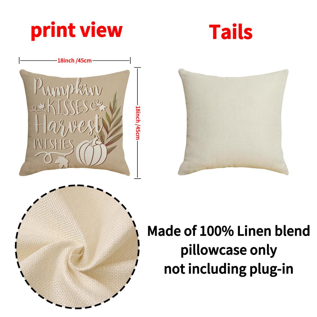 Neues Thanksgiving Kürbiskissen, Herbsternte Dekokissen, Einfacher und vielseitiger Wohnzimmer Sofakissenbezug