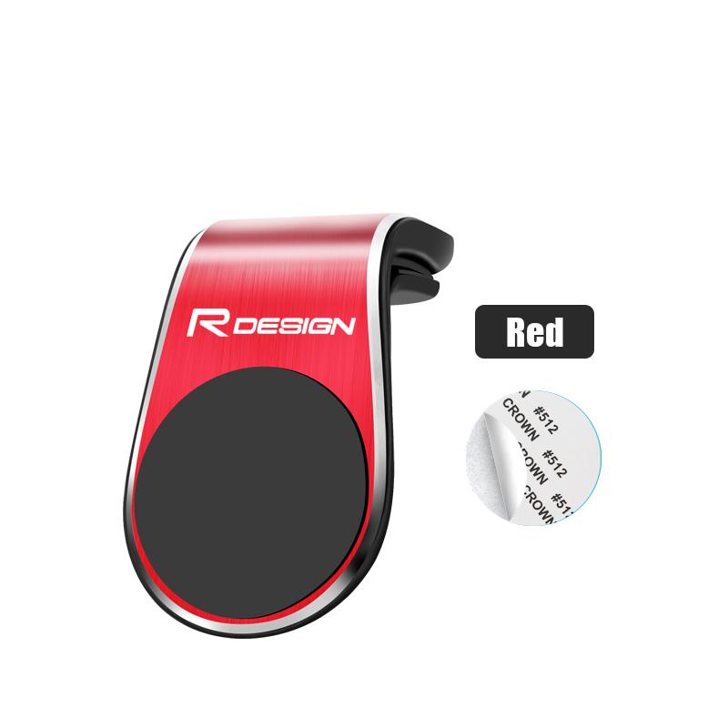 Magnetischer Autohandyhalter Lüftungsschlitz-Clip Metall-GPS-Halterung für Volvo XC90 XC40 V60 V40 S90 FH500 V50 S80 V70 C30 XC60 S60 T6 V90