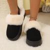 Fashion 2025 Chelsea Ankle Boots Women Winter Brand Fur Short Plush Warm Flats Slippers Platform Comfortable Shoes Cotton Slides Women