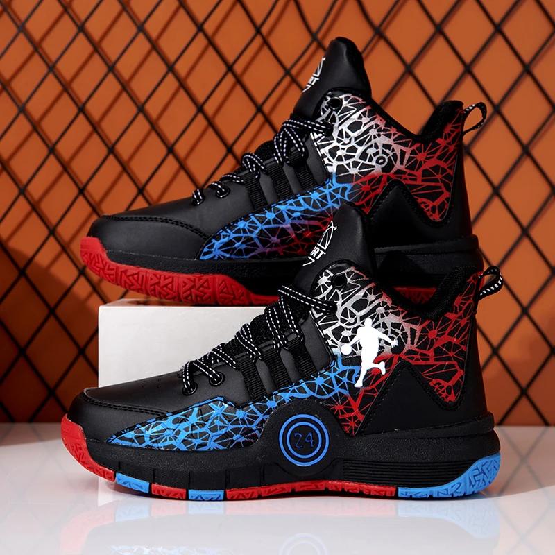 

Уличная дышащая нескользящая спортивная обувь 2024 года, новая женская повседневная обувь, модные высокие женские баскетбольные кроссовки на шнуровке 45 35 чёрный