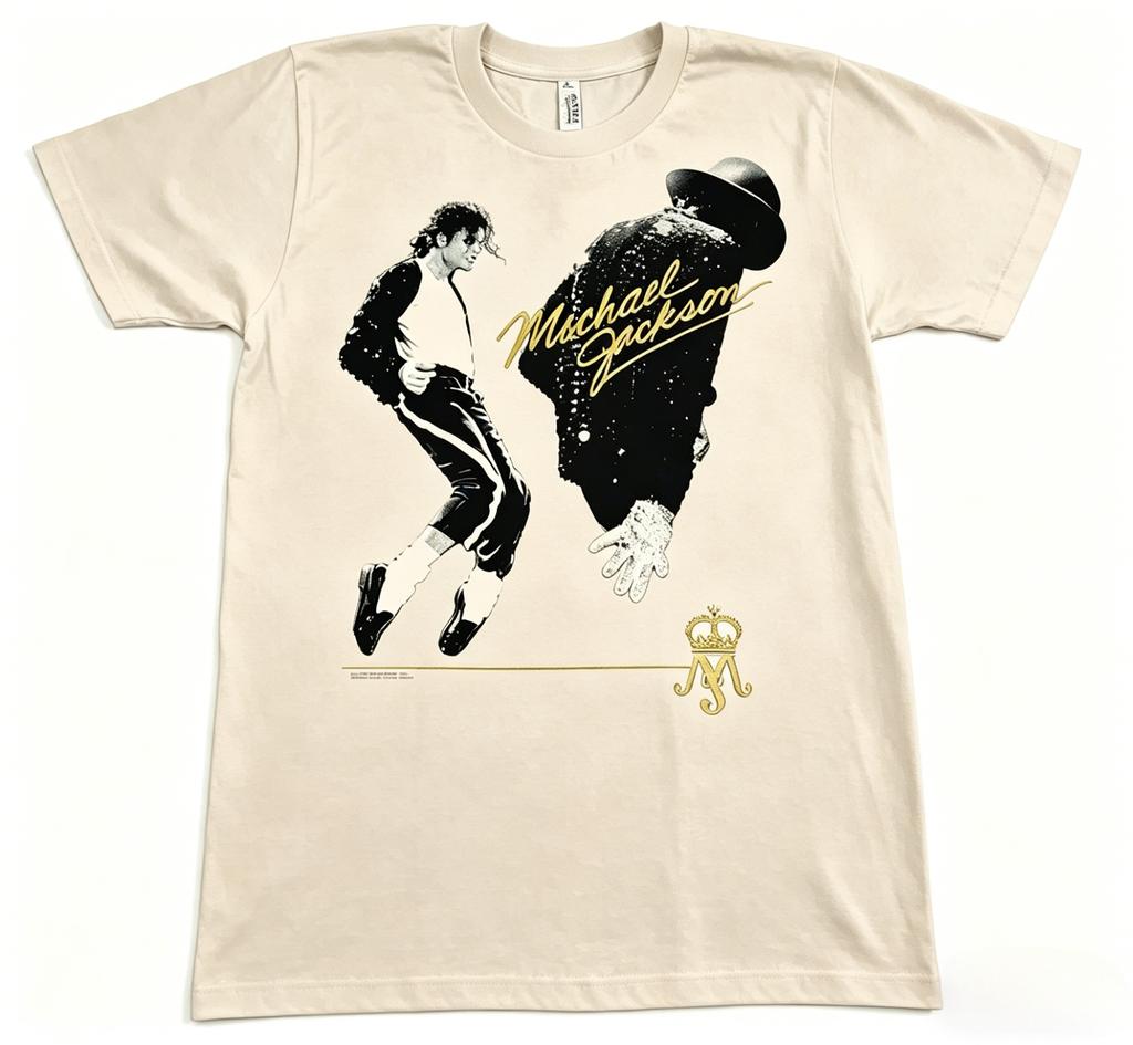 Michael Jackson Unisex TShirt Vintage Pop Star Print Cotton Casual Short Sleeve Retro Music Graphic Streetwear Tee Unisex Women