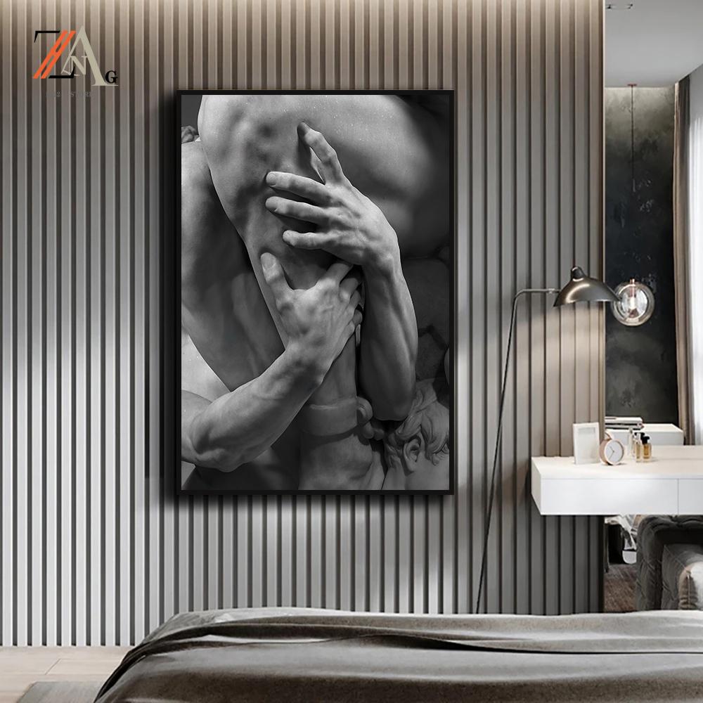 Michelangelo Skulptur Kunst Malerei Poster Dekoration Malerei modern Körper Skulptur Kunst Malerei Haus Wohnzimmer Dekoration