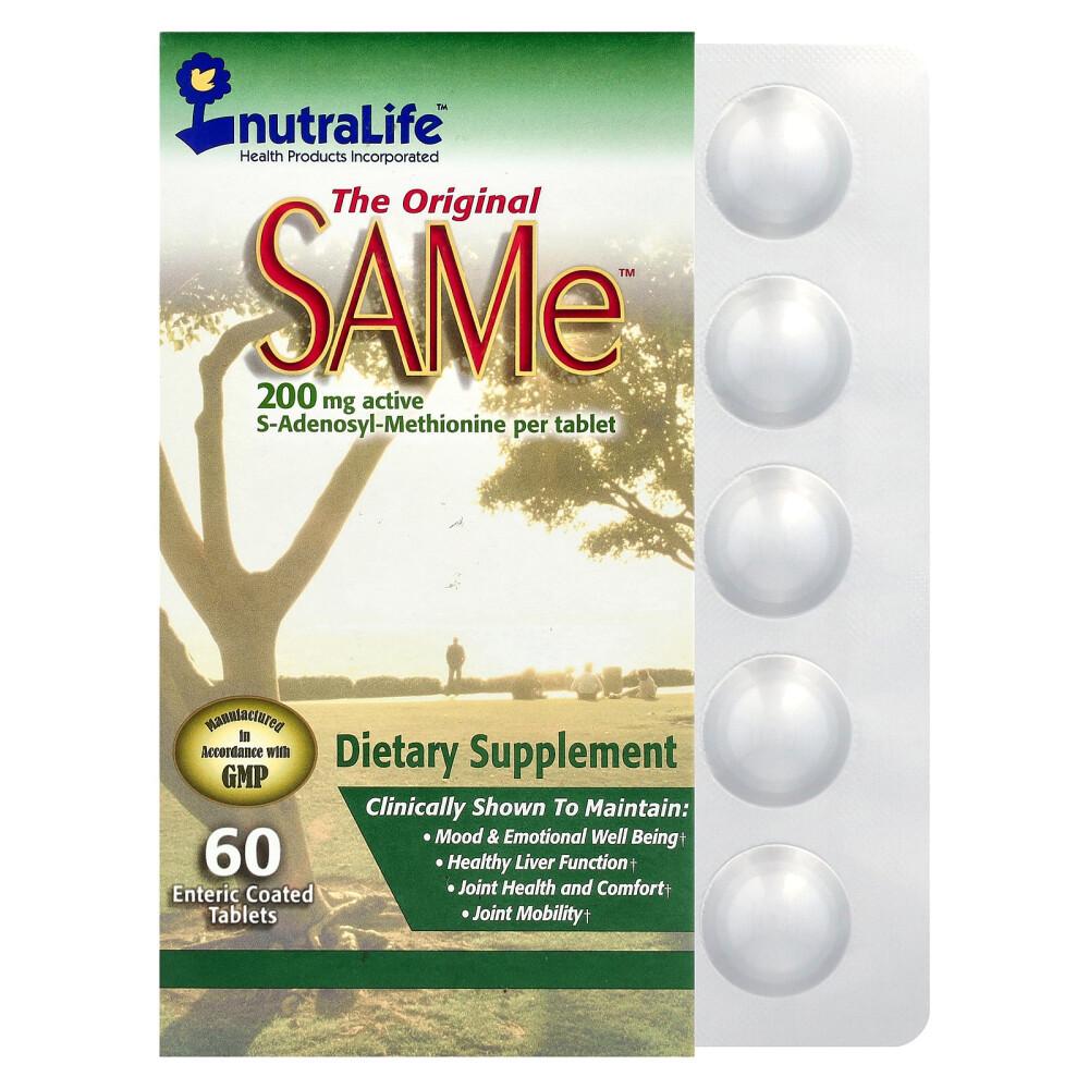 

NutraLife Original SAMe™ 400mg Enteric Coated Tablets, 60 Count (200mg per tablet) 60 pcs - 1 ea