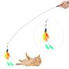 5pcs Feather Teasing Cat Stick Replacement Head Cat Toy Kitten Interactive Toys Pet Supplies