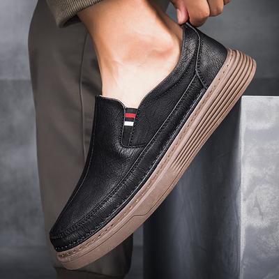 Mode Echtes Leder Herren Slipper Luxusmarke Italienische Herrenschuhe Klassische Slip-On Business Casual Schuhe Männliche Kleiderschuhe Fahrschuhe