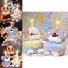 Adorable Singing Birthday Cake Plush Dog Koala And Fox Toy Gift For Kids