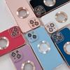 Luxury Phone Cover Colorful CD Lens Protector Hollow Soft Tpu Electroplated Phone Case for Iphone 14 Plus 13 15