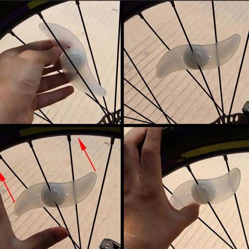 Bike Wheel Spoke Light Tire Lights 3 Mode LED Waterproof Bike Safety Warning Easy To Install Bicycle Accessories with Battery