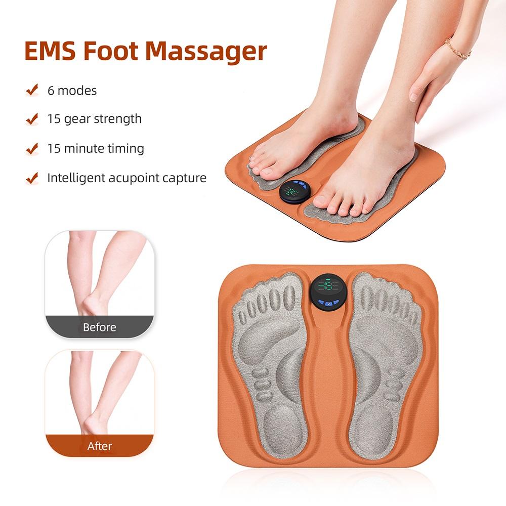 3D Smart Foot Massage Pad Feet Massager USB Rechargeable Fitness Home Improve Blood Circulation Relax Muscles Slim Legs Foot Pad