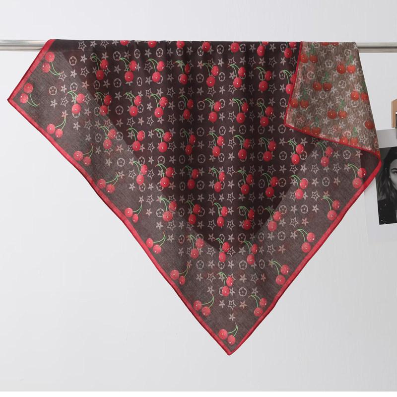 Autumn and Winter Velvet Purple Japanese Samurai 91 Large Square Scarf Women's Fashion Vacation Beach Silk Headscarf Shawl Thermal Scarf