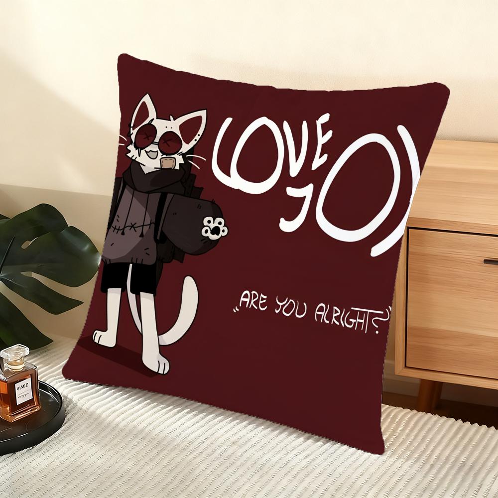 Band L-Lovejoy Cushion Cover Soft Short Plush Pillow Cover Smooth Cozy Texture Aesthetic Cushion Case Home Decor