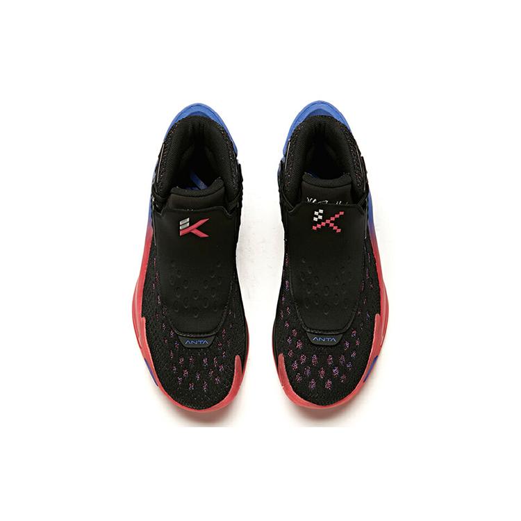New Anta KT5 KT Klayism Slip Resistant Lightweight Wear Resistant High Top Basketball Shoes Women's Red Blue Black 12941101-1