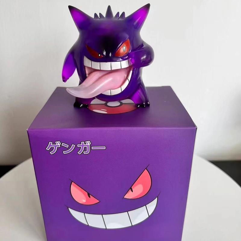 Anime  Gengar Figure Transparent Model Cute PVC Action Toy Room Decoration Collection Exquisite Gift Suitable for Fans
