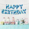 Balloon Set Aluminum Foil Balloons Bow Ribbon Happy Birthday Letter Ornament Letter Balloons  Party