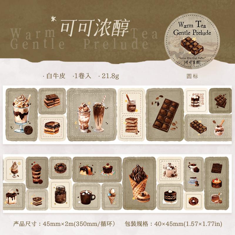 

1pcs/1lot Decorative Adhesive Tapes Warm Tea Light Sequence Junk Journal Japanese Masking Scrapbooking Stickers