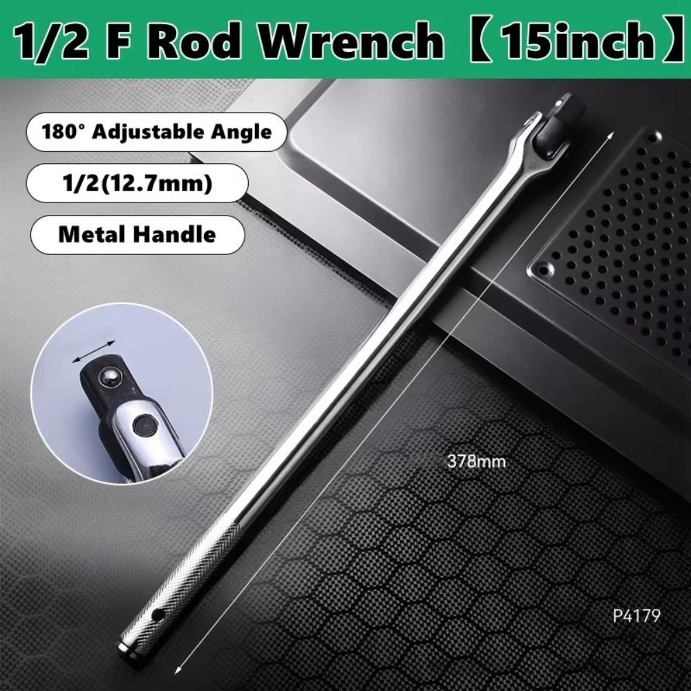 

1/2 Socket F Rod Wrench 18 Length Strong Lever Long Force Bar 15 Length Activity Head Steering Handle