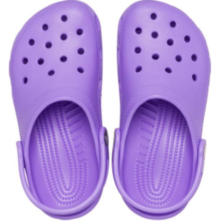 Crocs Classic Clog K Galaxy Comfortable Versatile Non-Slip Durable Low-Top Kids Sandals Kids sandals Purple 206991-5AJ