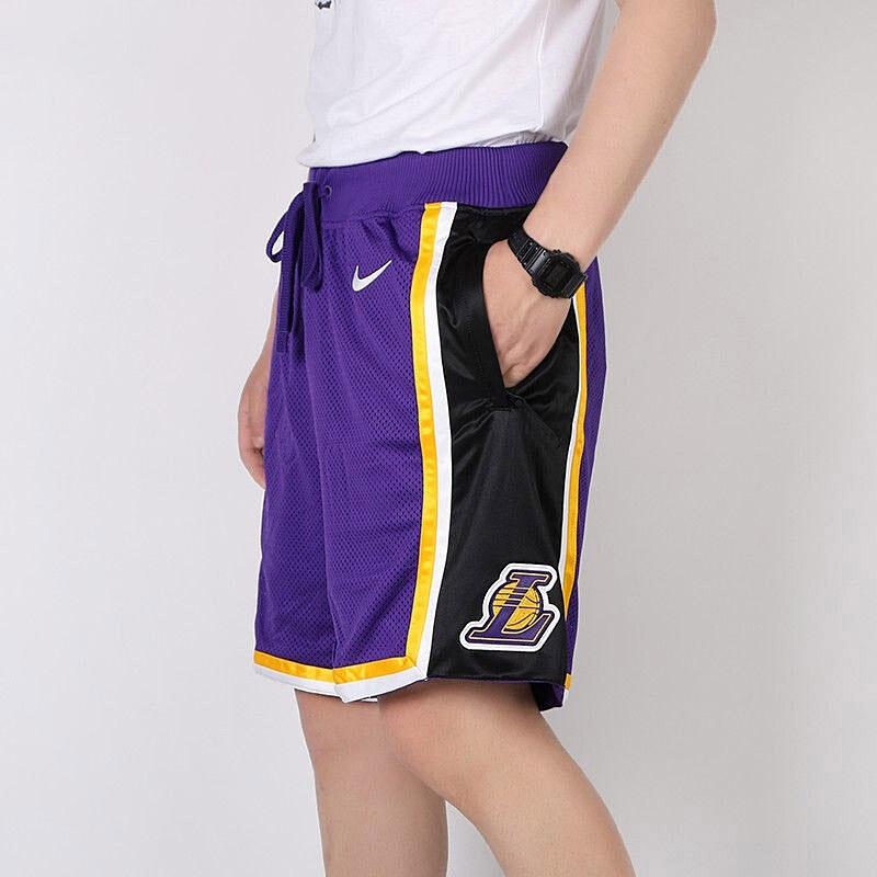 Nike Lakers Courtside Statement Edition Basketball Shorts Purple Men's AV3545-504
