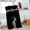Coperta in Microfibra Hip Hop Z-XXXTentacion Asciugatura Rapida Teli da Spiaggia Stampa Oversize Super Assorbente Coperta Asciugamano per Piscina