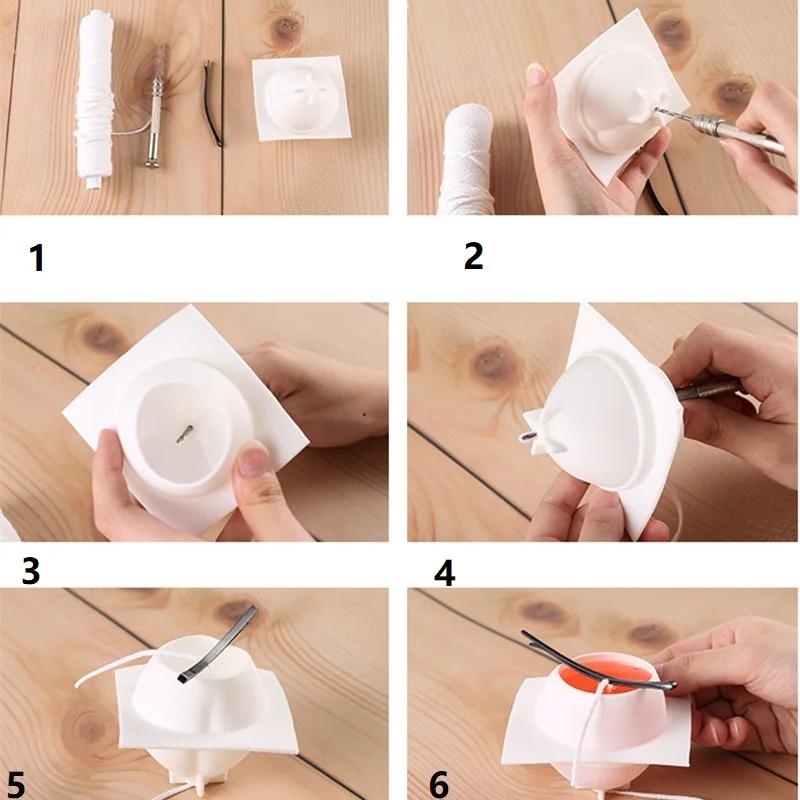 New 3D Orange Candle Mould Silicone Molds for Soap Making Fruit Shape Mold Vela Kit DIY Candle Soap Bath Bombs Epoxy Resin Craft