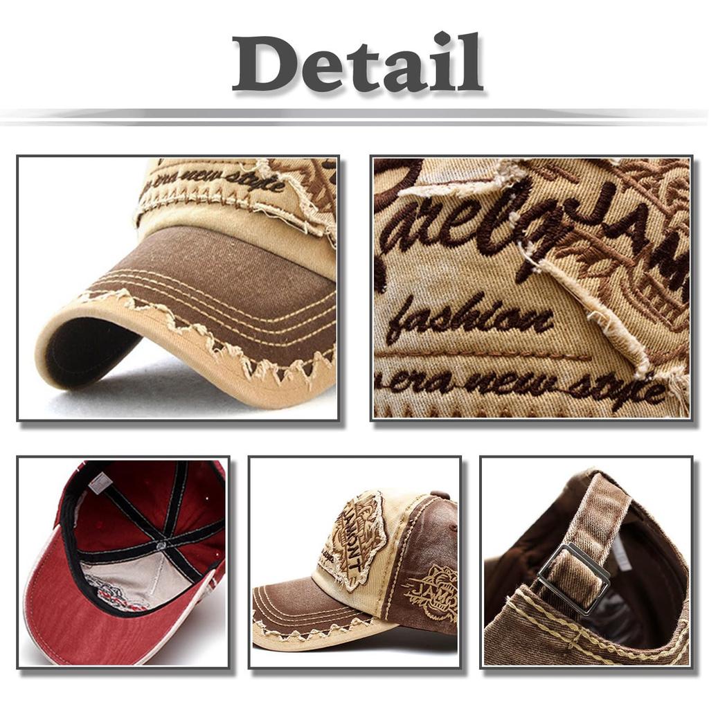 English Letter Logo Cap Hat Running Outdoor Men Women CA728 [White Fang] (Blue)