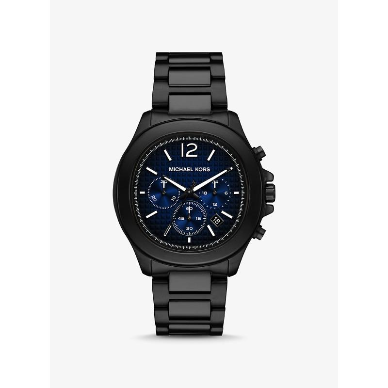 

Большие часы Michael Kors цвета шалфея с черным покрытием MK9193 чёрный