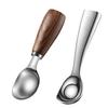 Wooden Handle Stainless Steel Coffee Scoop Tablespoon Baking Tools Coffee Measuring Spoon Set Bartending Scale Accessories