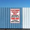 Tin Sign Wall Decor, Parking Only for Customers, Garage Decoration Metal Poster