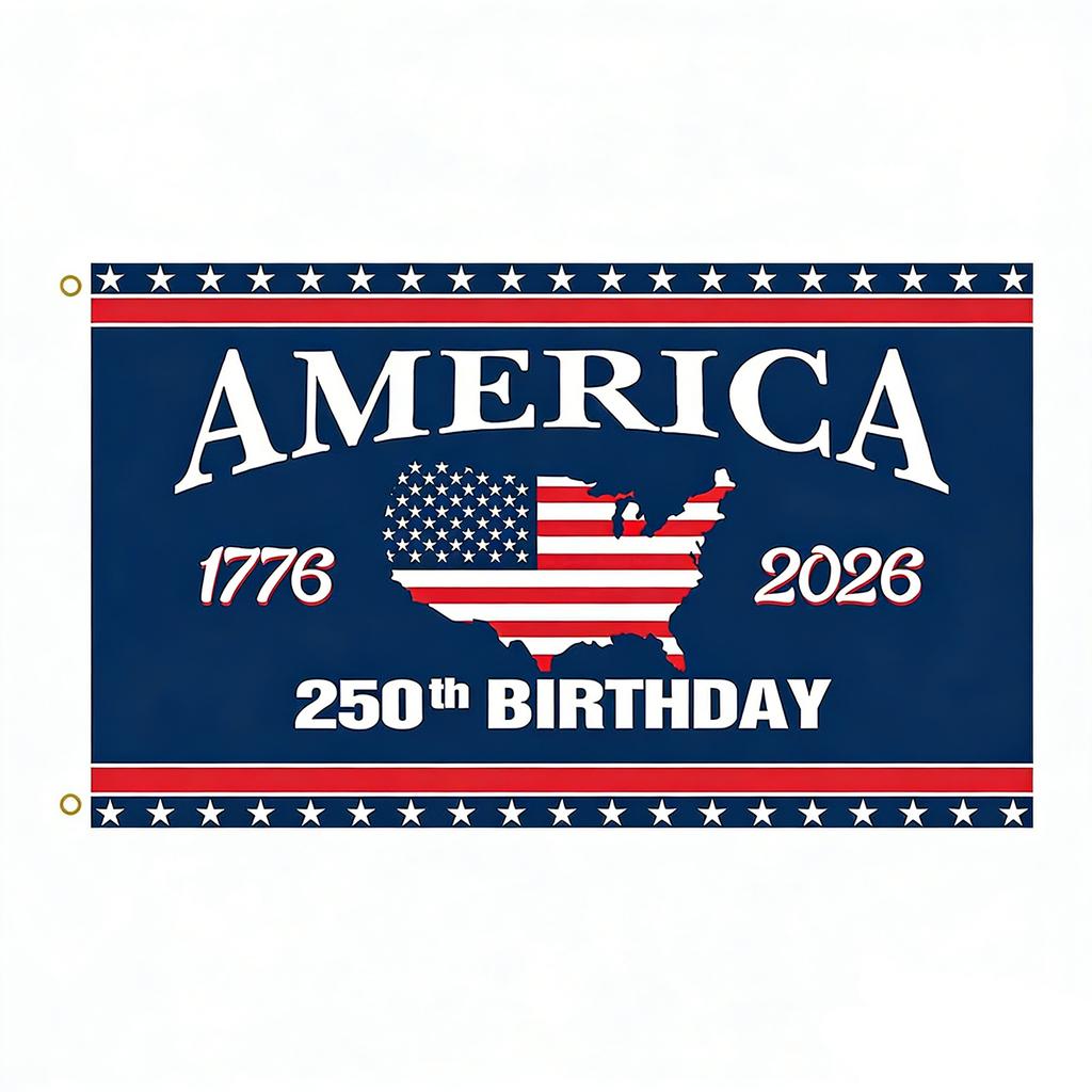 Decorative Garden Flag For The 250th Anniversary Of The United States
