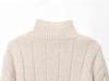 2025 Trendy European & American Zippered Stand Collar Cable Knit Cardigan