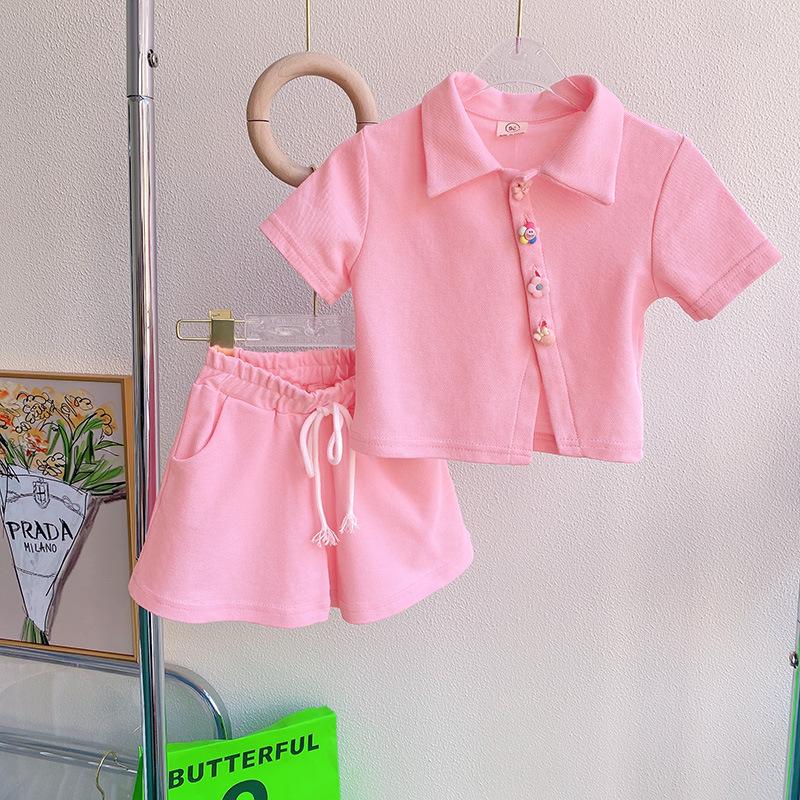 

Fishy Fun Summer Wear: Baby Girl Short Sleeve Top + Shorts Set RX1107 Size 100