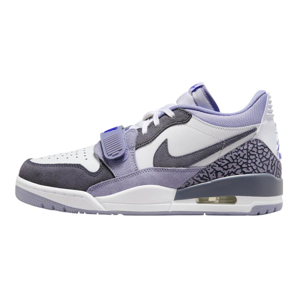 Jordan Legacy 312 Slip Resistant Abrasion Resistant Low top Vintage Basketball Shoes Men's White Black Purple CD7069-108
