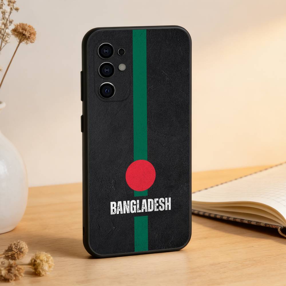 B-Bangladesh Flag Phone Case For Samsung S25,S24,S21,S22,S23,S30,Ultra,S20,Plus,Fe,Lite,Note,10,Black Cover
