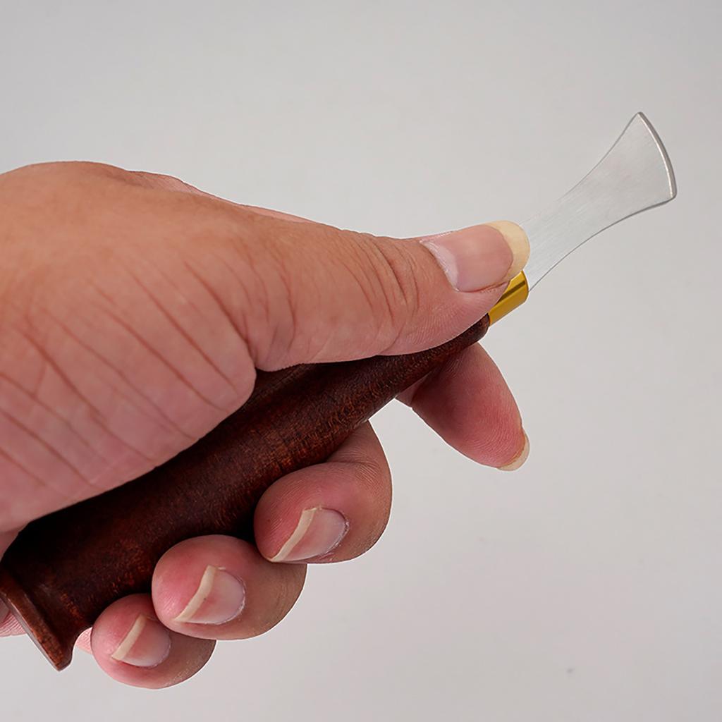 4 Pcs 1.0/1.5/2.0/2.5mm Leather Shallow Slot Leather Edge Creaser Leather Crimping Working Tool Leather Tool