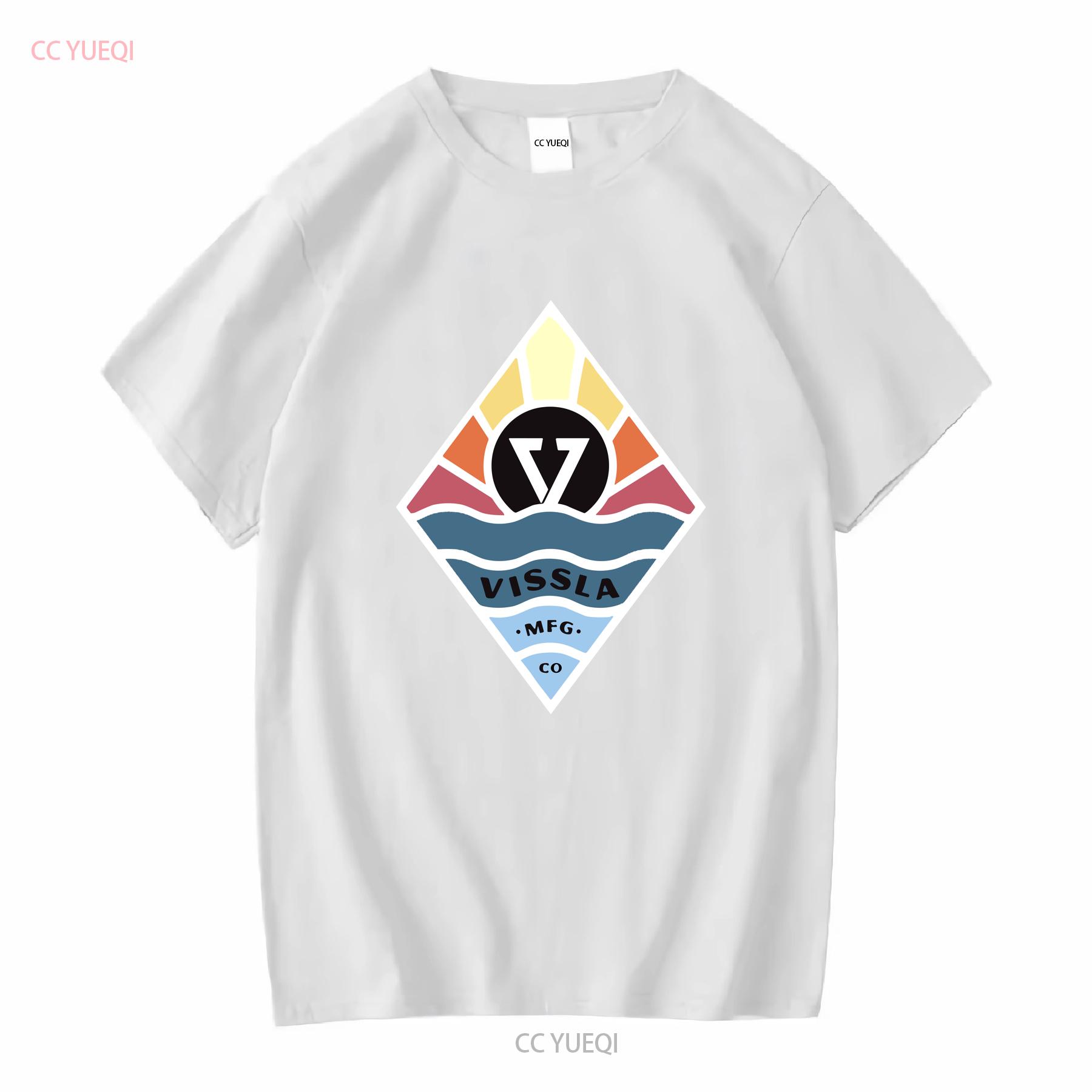 

VISSLA Black 2 Sided Logo T Shirt A Grade Mens Size Large vintage Washed Stretched fashion streetwear Comfortable Unisex M