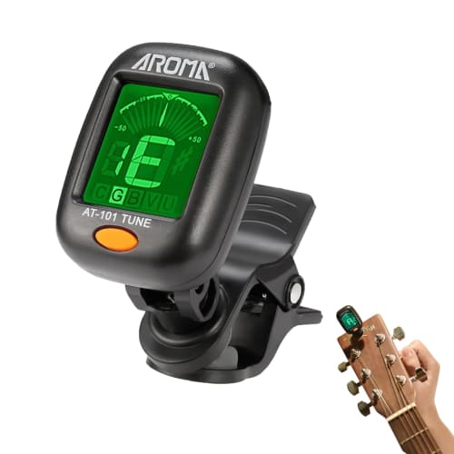

DONGFANGB Guitar Tuner, Clip-on Tuner with Tuning Meter, High Precision Clip-on Tuner for Guitar, Bass, Ukulele, and Violin