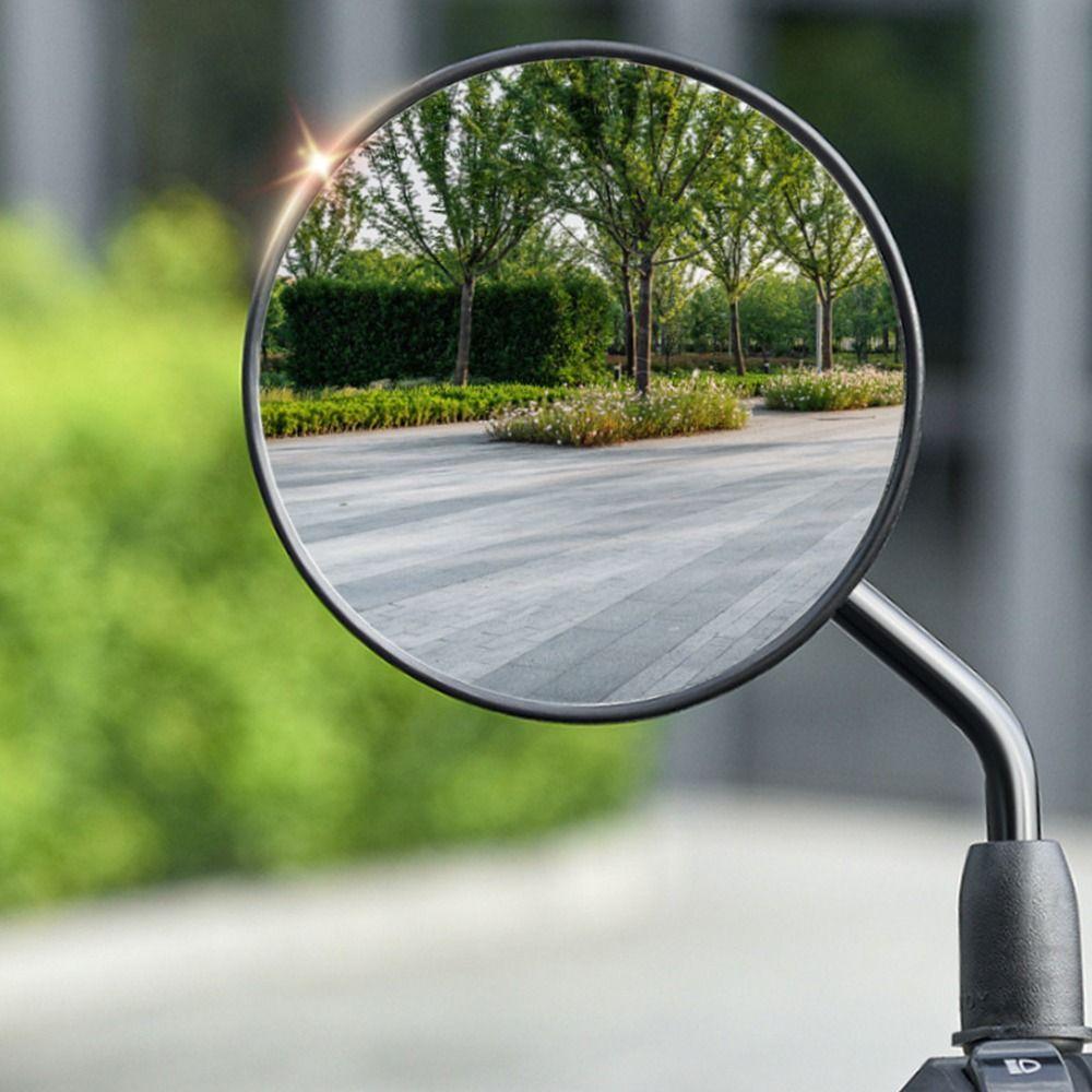 8MM Screw Thread E-bike Rearview Mirror Multicolor Mini Mirrors Electric Bike Accessories