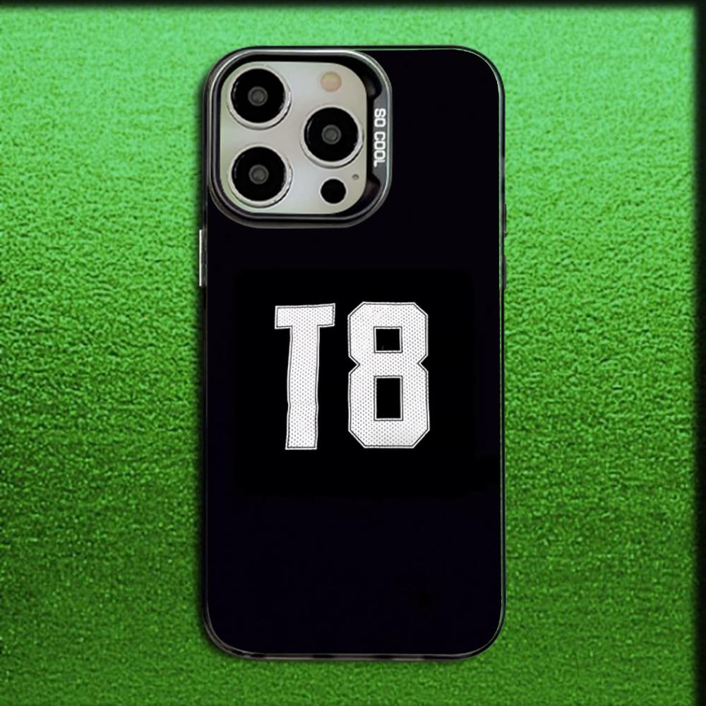 Sängerin T-Tate McRae Handyhülle Für iPhone 16,15,14,13,12,11,Mini,Pro,MAX Grau Matt Silikon Schwarze Hülle