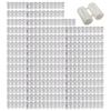 900pcs Elegant White Plastic Expansion Anchors 5mm Suitable for Furniture Installation and Building Projects Supplies