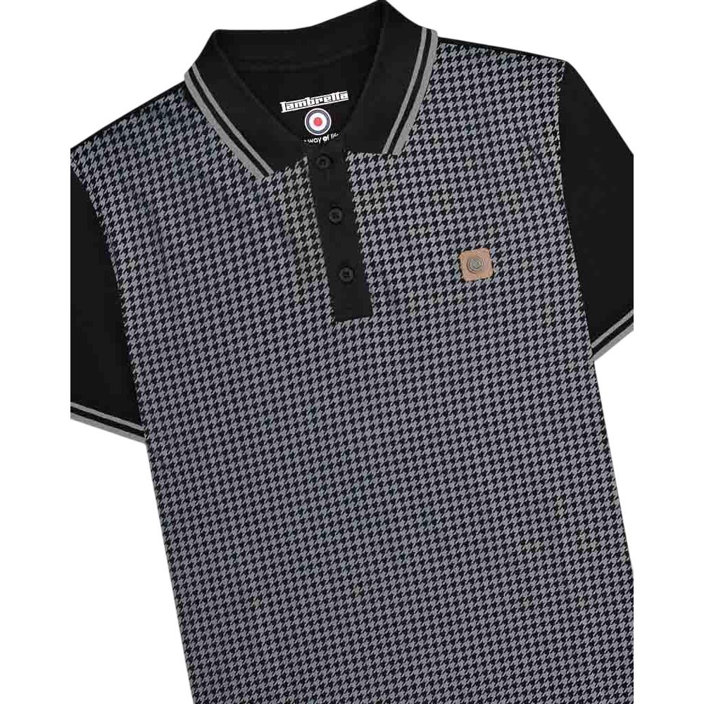 Lambretta Mens Houndstooth Big & Tall Polo Shirt