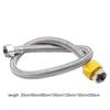 30-200cm Flexible Braided Hose 1/2 Inch Faucet Water Pipe  Kitchen Bathroom Washing Machine