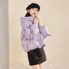 IEF 2025 Winter Sweet Bow Design White Duck Down Jacket