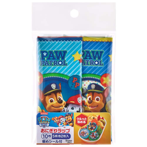Skater Onigiri Wraps, Paw Patrol Film, 10 Sheets, Made in Japan, LBL2-A