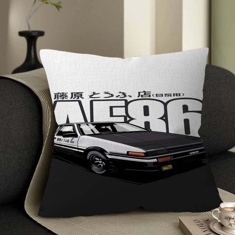 IInitial D AE JDM CAR Personalized Pillow Cover Kids Bedroom Wild Party Decor Pillowcase Kid Birthday Shower Gift