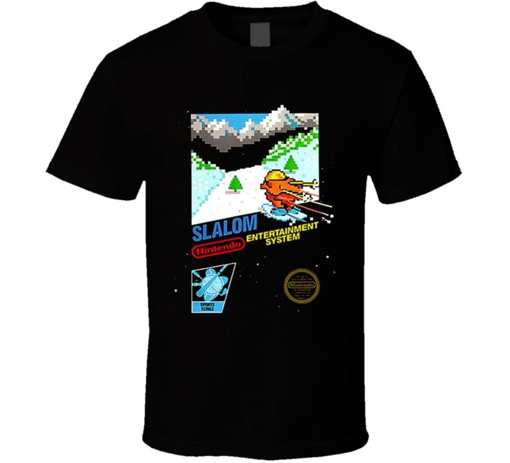 Slalom Classic Nintendo Video Game Box Art T Shirt Unisex T-Shirt