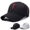 Embroidery English Cross Casual Baseball Cap Men's Women's Youth Adjustable Hat